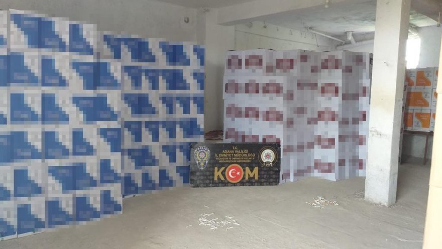 59 milyon kaçak makaron ele geçirildi