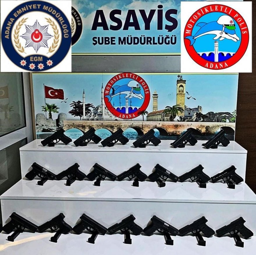 Adana polisinin ’şok uygulamaları’nda bin 287 adet ruhsatsız silah ele geçirildi