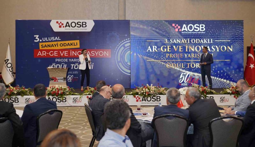 AOSB’de 3.Ulusal Sanayi Odaklı Ar-ge ve İnovasyon proje yarışmasında ödüller verildi
