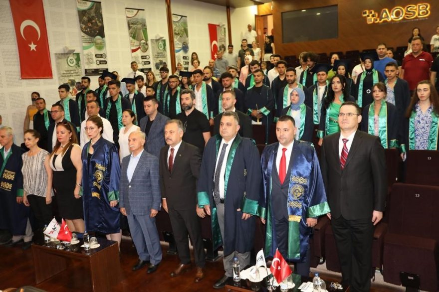 AOSB Teknik Bilimler MYO’dan 110 öğrenci mezun oldu