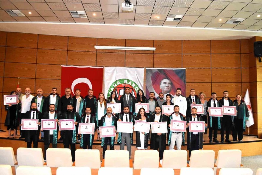 Adana Barosu’nda ruhsat töreni yapıldı