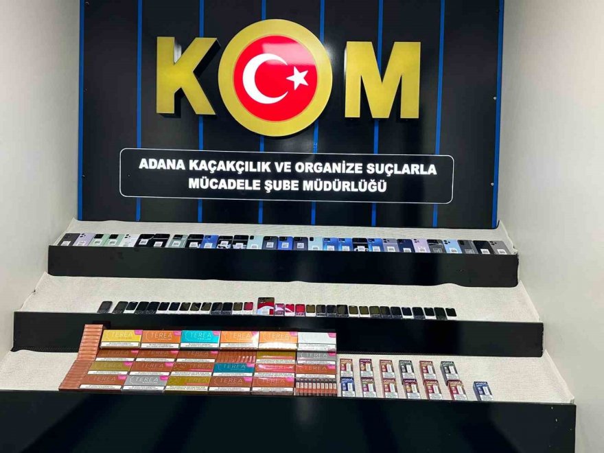 Adana’da kaçakçılık operasyonu