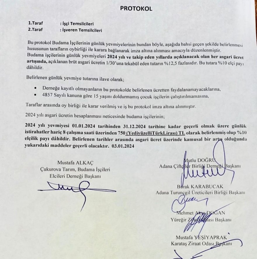 Adana’da budama işçilerine günlük 750 lira yevmiye