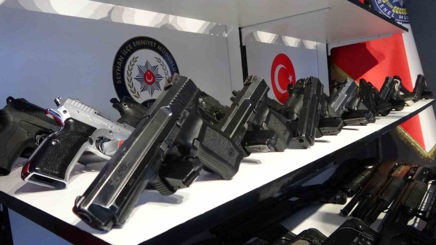 Seyhan polisi kendi rekorunu kırdı: 7 günde 90 silah ele geçirdi