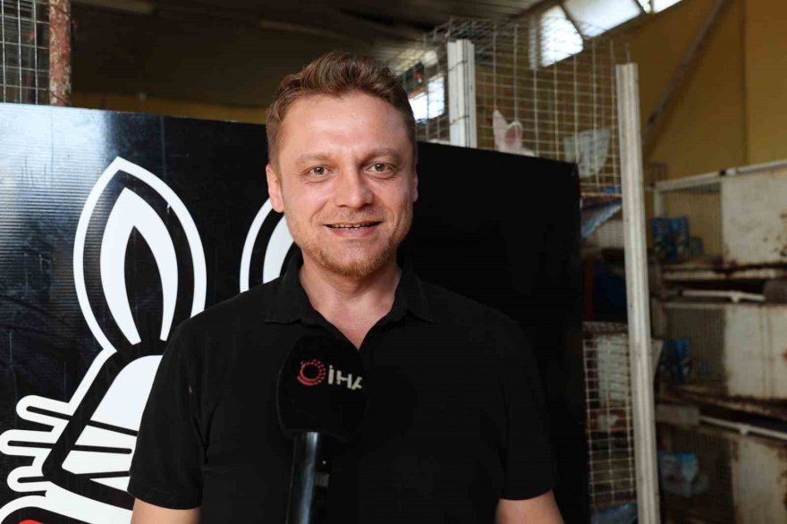 Etlik tavşanlar sıfır atık ile üretime kazandırıldı