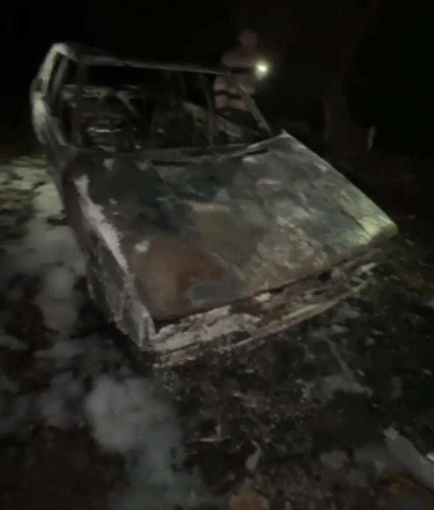 Aracını çalıştırdı otomobil alev topuna döndü