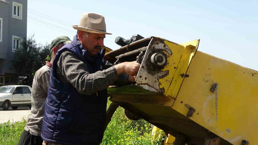 Buğday hasadı öncesi biçerdöverler hazırlanıyor