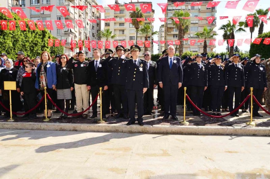 Adana’da, Türk Polis Teşkilatının kuruluşunun 179. yıl dönümü dolayısıyla törenler düzenlendi