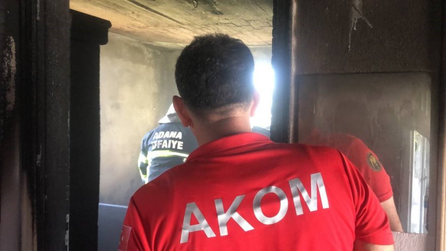 Kozan’da ev yangını korkuttu