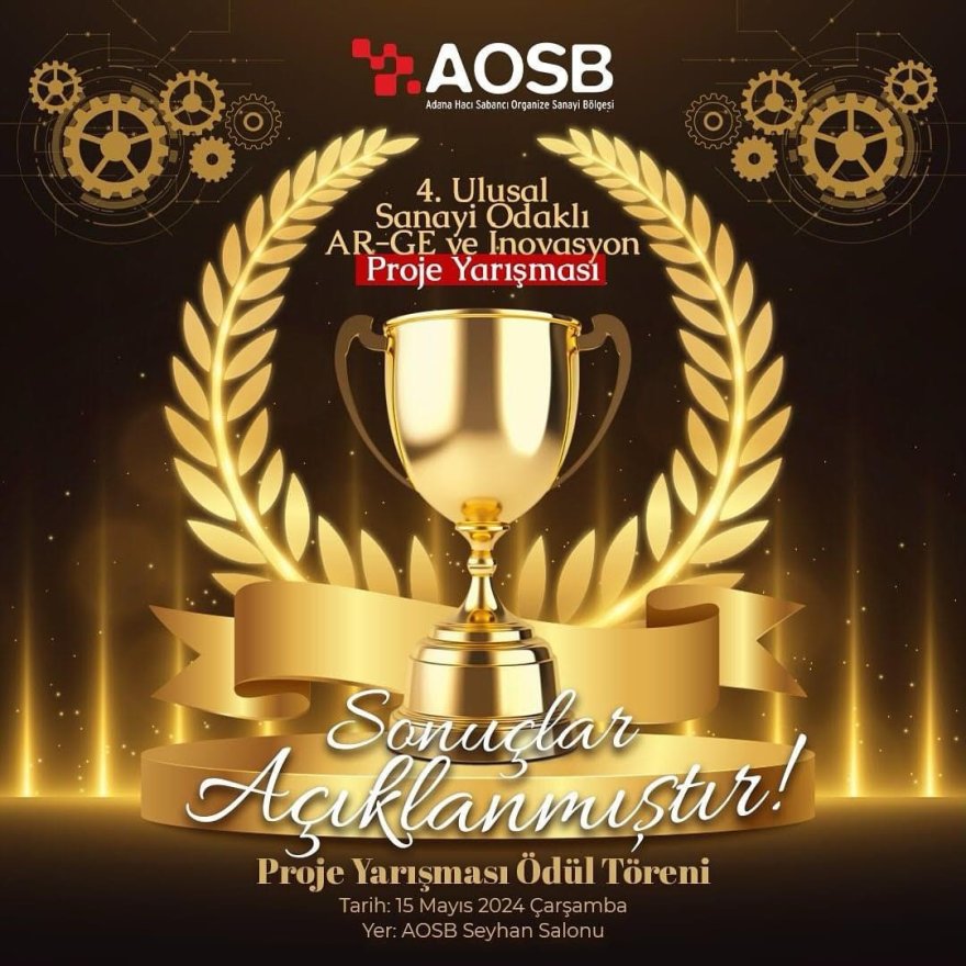 Ulusal Sanayi Odaklı Ar-Ge ve İnovasyon Proje Yarışması sonuçları açıklandı