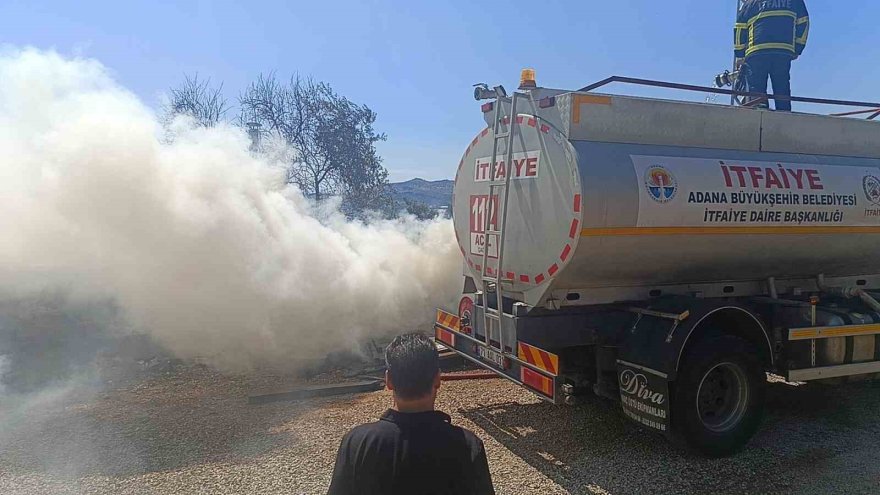 Kozan’da çıkan yangında 1 kişi hastaneye kaldırıldı, 20 küçükbaş hayvan son anda kurtuldu