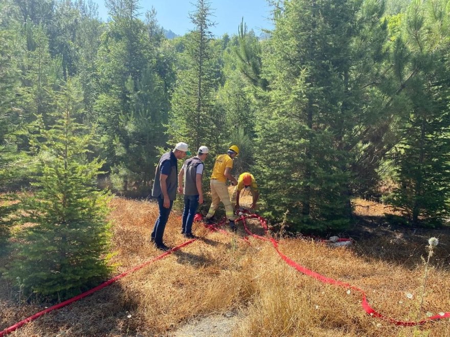 Feke’de orman yangını tatbikatı yapıldı