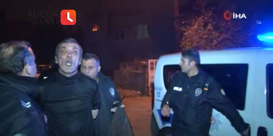 Sokak ortasında karısını dövdü sonra evlerini ateşe verdi